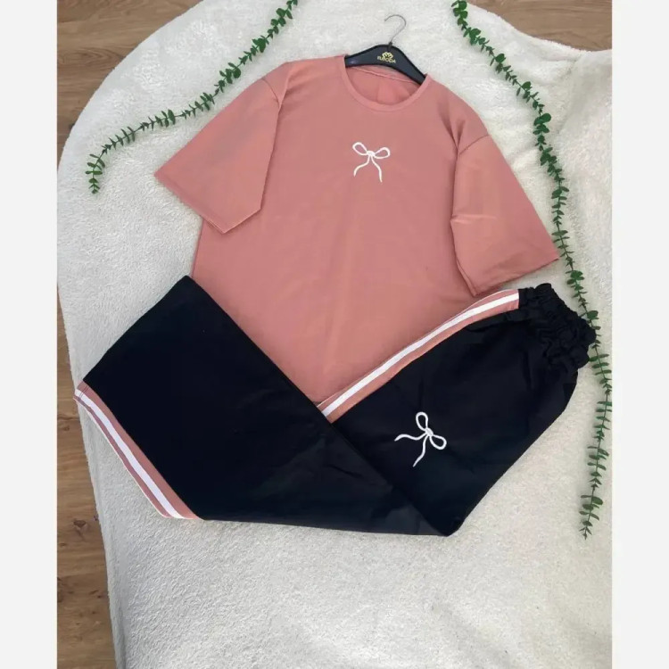 تیشرت شلوار پاپیونی دورس گلکسی فری سایز زنانه | مناسب سایز 36 تا 48