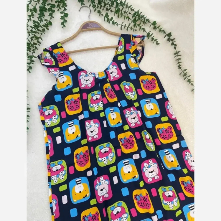 پیراهن نخی زنانه گوگولی فری سایز کد 1، 2، 4، 6، 9، 13