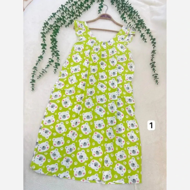 پیراهن نخی زنانه گوگولی فری سایز کد 1، 2، 4، 6، 9، 13