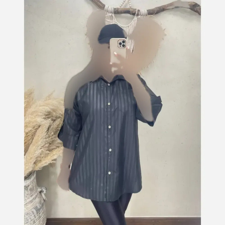 مانتو داکرون مشکی فری سایز زنانه قد 80 - رویا