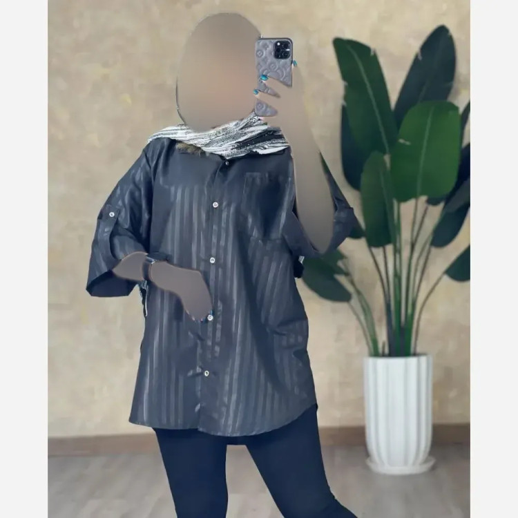 مانتو داکرون مشکی فری سایز زنانه قد 80 - رویا