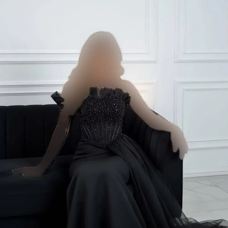 مانتو کرپ مازراتی سنگدوزی شده زونیکس و تور مشکی زنانه سایزبندی کامل