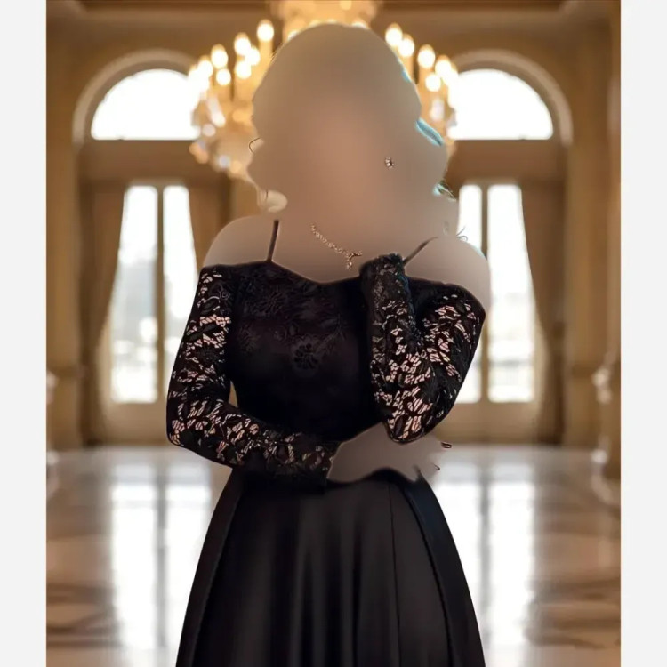 پیراهن مجلسی زنانه گیپور مخمل و ساتن آمریکایی سایزبندی کامل مشکی سبز سورمه ای