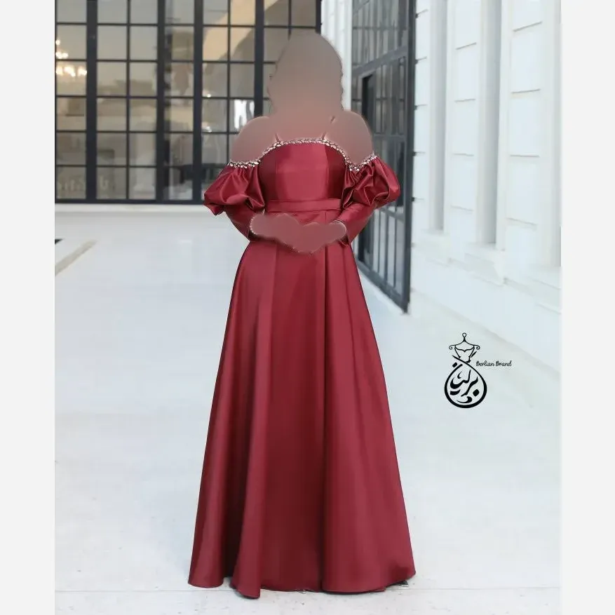 مانتو ساتن آمریکایی نگین دوزی شده زنانه در سه سایز و سه رنگ خاص
