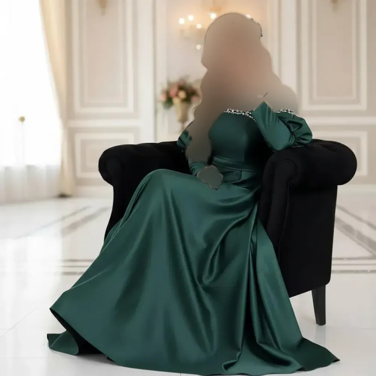 مانتو ساتن آمریکایی نگین دوزی شده زنانه در سه سایز و سه رنگ خاص