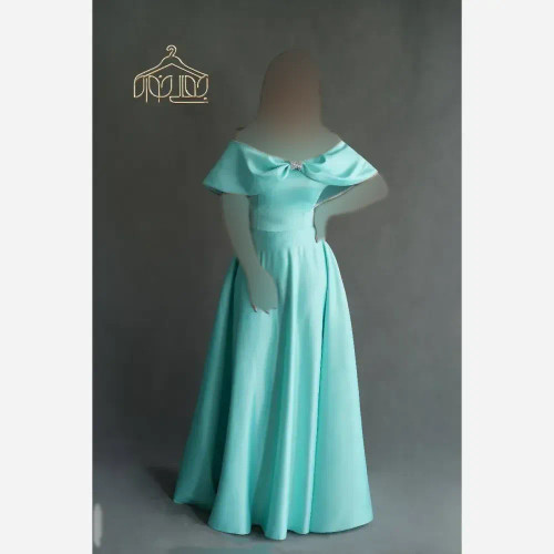 پیراهن مجلسی زنانه ساتن آمریکایی کد 76348 سایزبندی کامل