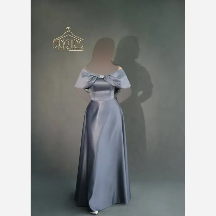 پیراهن مجلسی زنانه ساتن آمریکایی کد 76348 سایزبندی کامل