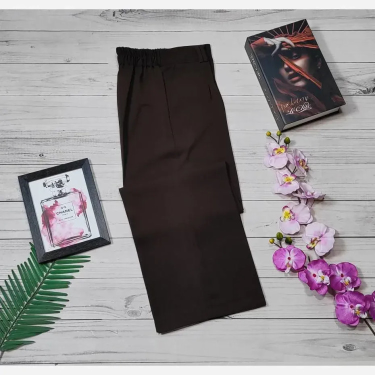 شلوار فول بگ کرپ مرگان زنانه سایز 40 تا 48 | شیک و مجلسی | ریزشی