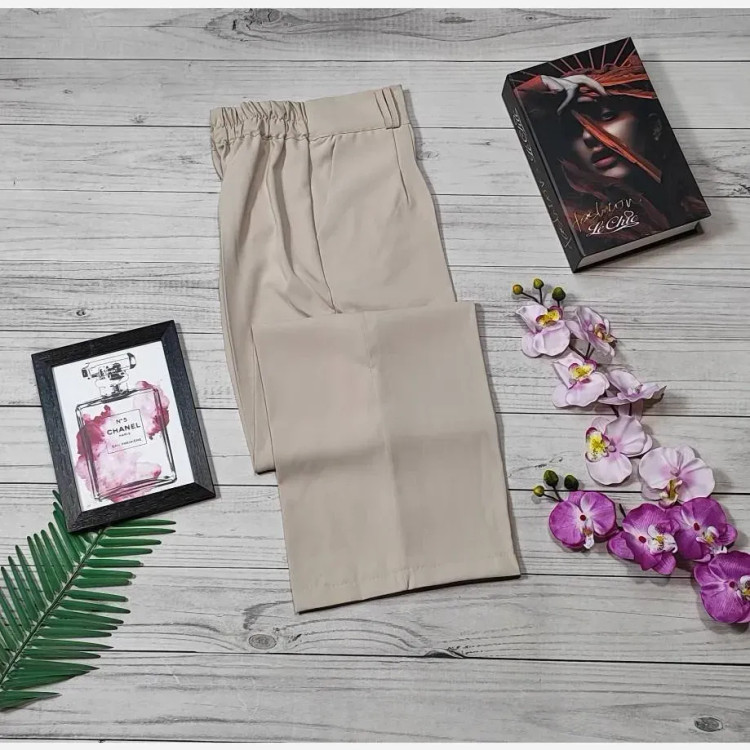 شلوار فول بگ کرپ مرگان زنانه سایز 40 تا 48 | شیک و مجلسی | ریزشی