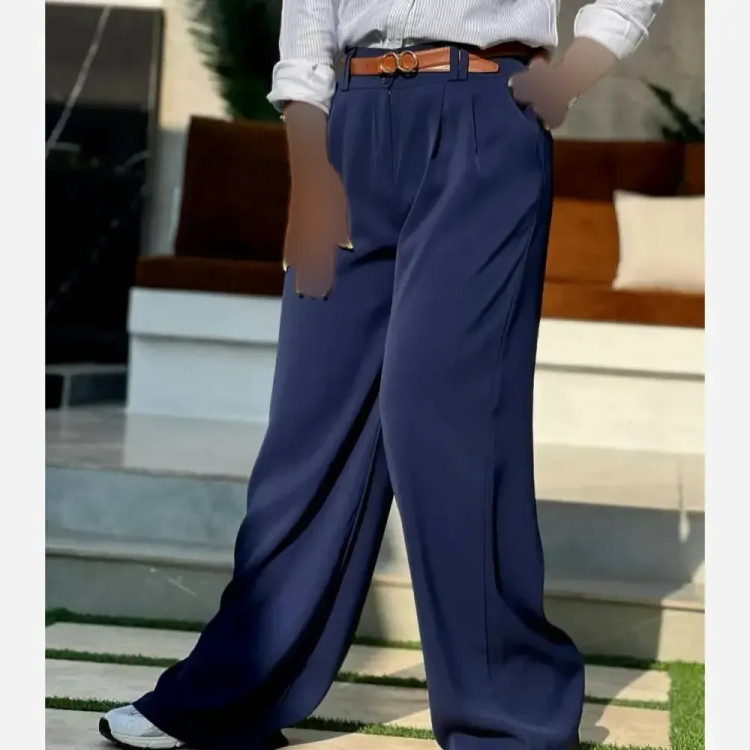 شلوار فول بگ کرپ مرگان زنانه سایز 40 تا 48 | شیک و مجلسی | ریزشی