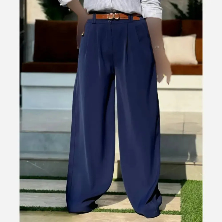 شلوار فول بگ کرپ مرگان زنانه سایز 40 تا 48 | شیک و مجلسی | ریزشی