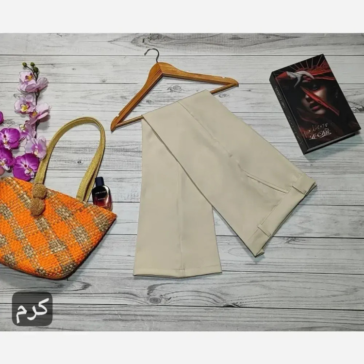 شلوار دمپا گشاد کرپ دابل ترک زنانه - سایزبندی 38 تا 52 - کیفیت عالی