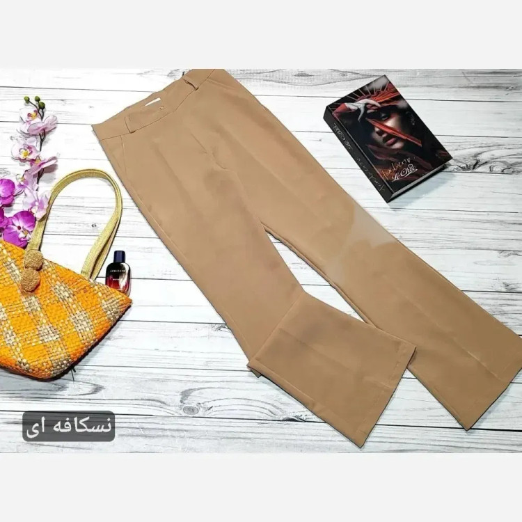 شلوار دمپا گشاد کرپ دابل ترک زنانه - سایزبندی 38 تا 52 - کیفیت عالی