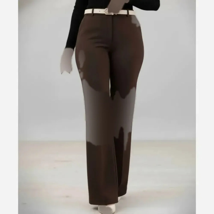 شلوار دمپا گشاد کرپ دابل ترک زنانه - سایزبندی 38 تا 52 - کیفیت عالی