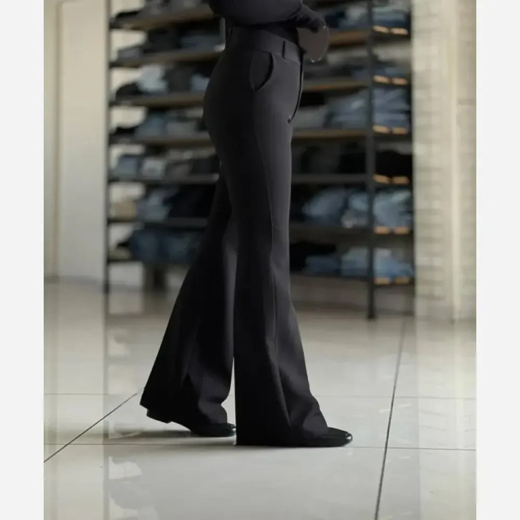 شلوار دمپا گشاد کرپ دابل ترک زنانه - سایزبندی 38 تا 52 - کیفیت عالی