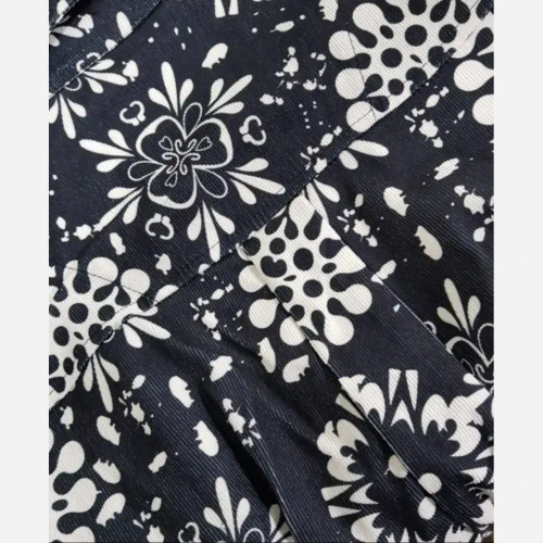 شومیز ترلان مخمل کبریتی چاپی زنانه فری سایز 38 تا 46 آستین گت دار