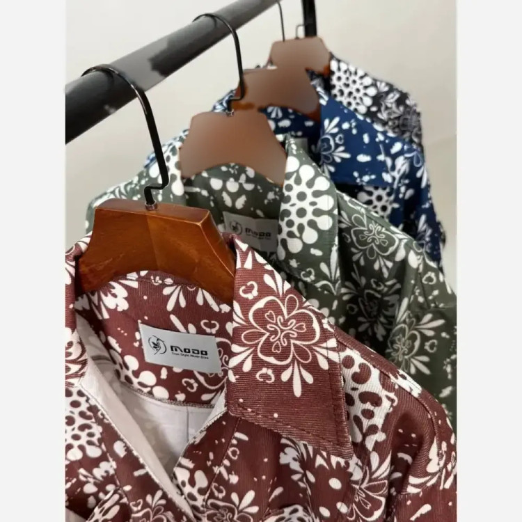 شومیز ترلان مخمل کبریتی چاپی زنانه فری سایز 38 تا 46 آستین گت دار