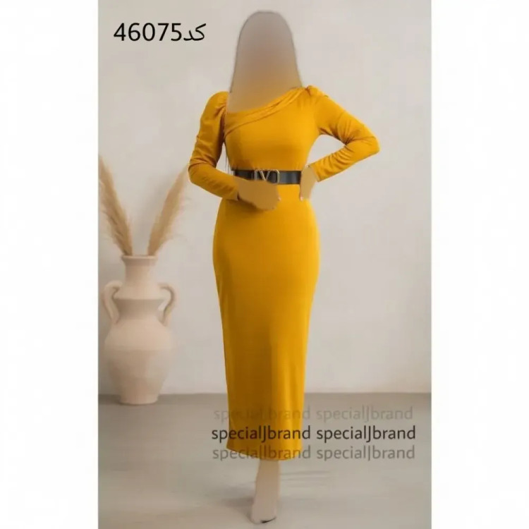تونیک مجلسی تندیس طرح LV قد 130 زنانه سایزبزرگ