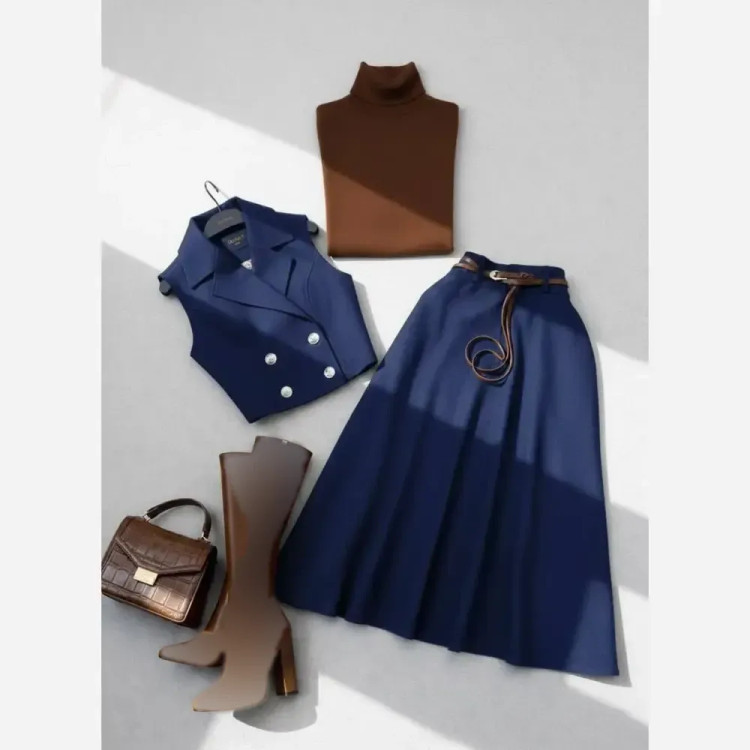 جلیقه دامن مدل نگاه مازراتی چهارفصل سایزبندی کامل رنگبندی متنوع ارسال فوری