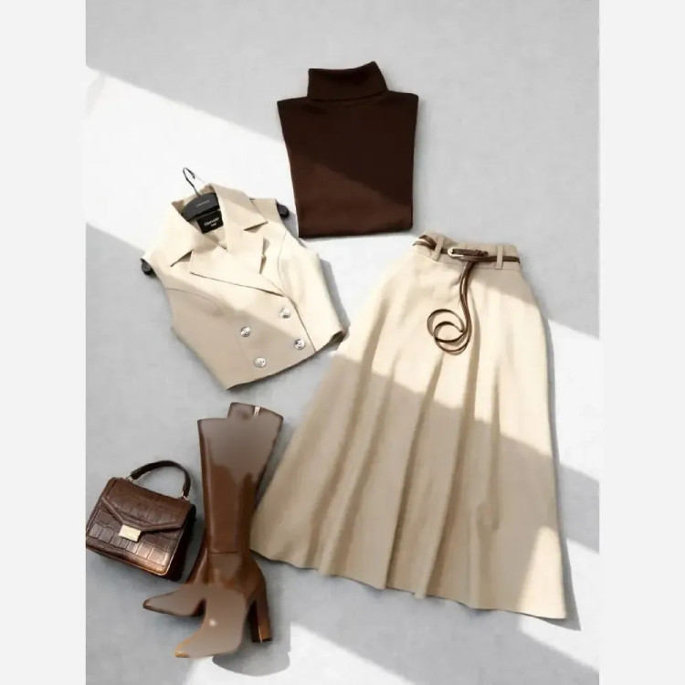 جلیقه دامن مدل نگاه مازراتی چهارفصل سایزبندی کامل رنگبندی متنوع ارسال فوری