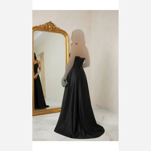 لباس مجلسی زنانه مدل آرمیتا ماکسی ساتن آمریکایی و پولک مخمل سایز 38 تا 46