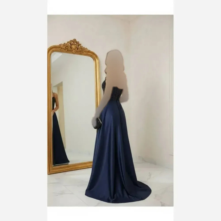 لباس مجلسی زنانه مدل آرمیتا ماکسی ساتن آمریکایی و پولک مخمل سایز 38 تا 46