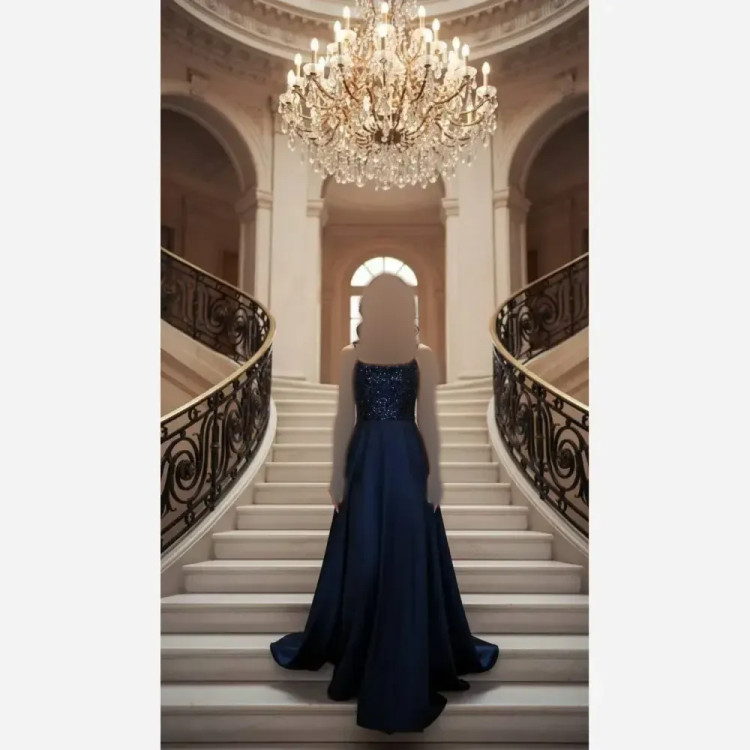 لباس مجلسی زنانه مدل آرمیتا ماکسی ساتن آمریکایی و پولک مخمل سایز 38 تا 46