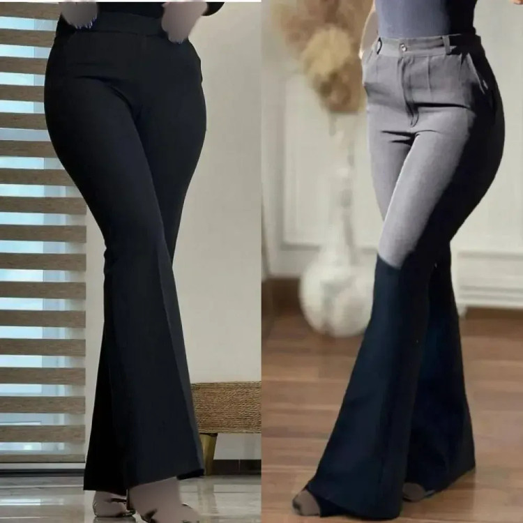 شلوار بوتکات مازراتی زنانه گرم بالا ضخیم مشکی سایزبزرگ