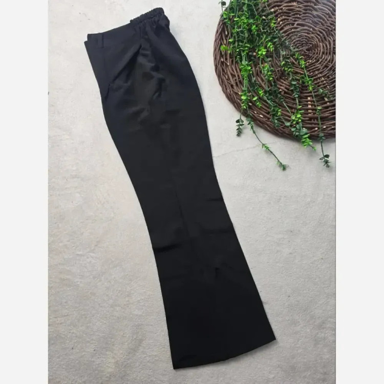 شلوار بوتکات مازراتی زنانه گرم بالا ضخیم مشکی سایزبزرگ