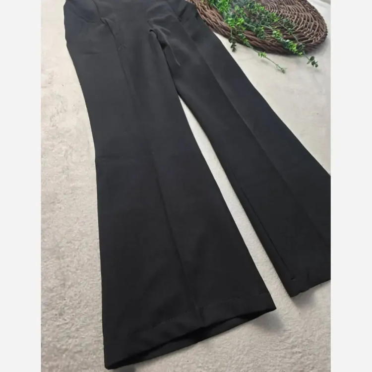 شلوار بوتکات مازراتی زنانه گرم بالا ضخیم مشکی سایزبزرگ