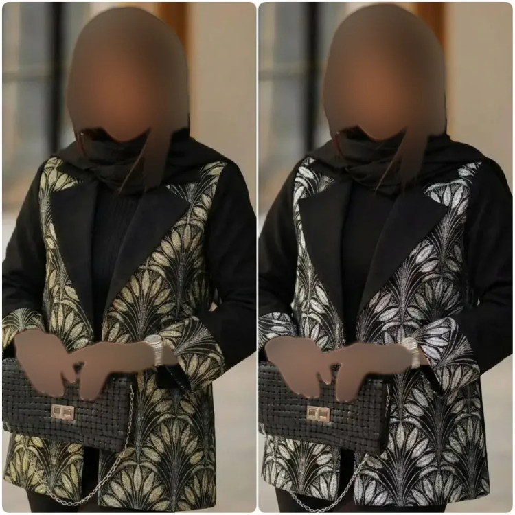 مانتو مجلسی زنانه کرپ کش آوان طلایی نقره ای فری سایز شیک و با کیفیت