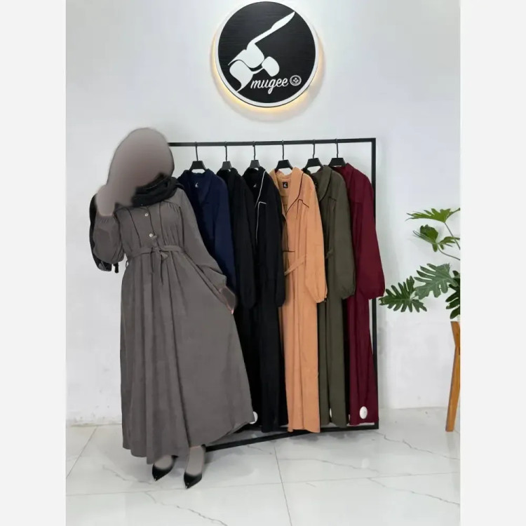 پیراهن مخمل کبریتی زنانه طرح بهین دخت سایز 38 تا 50