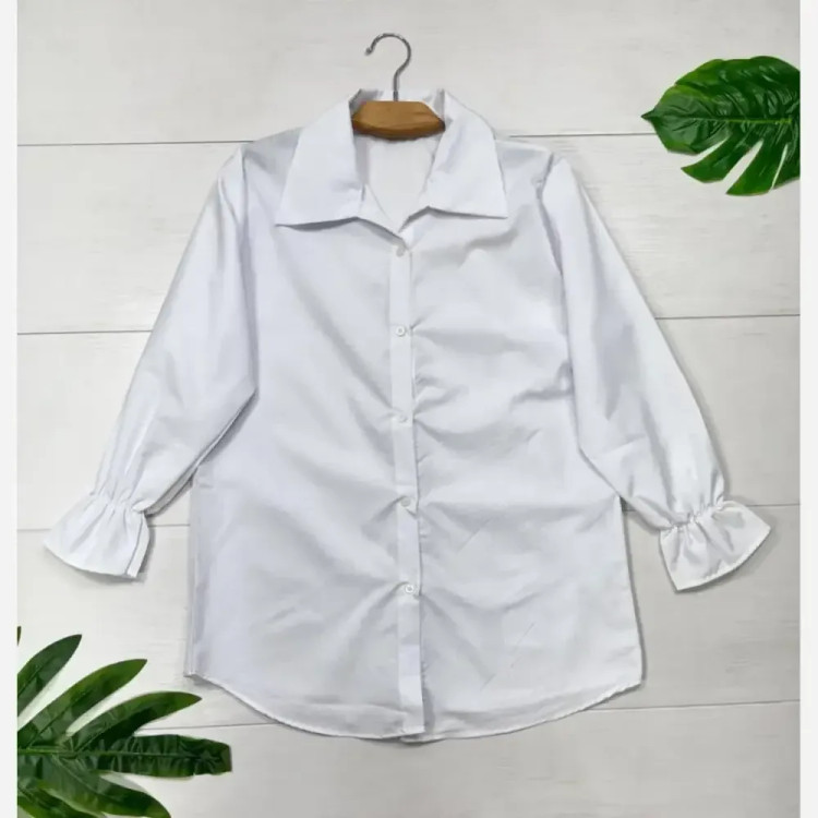 شومیز زنانه داکرون ستاره فری سایز 38 تا 46 سفید