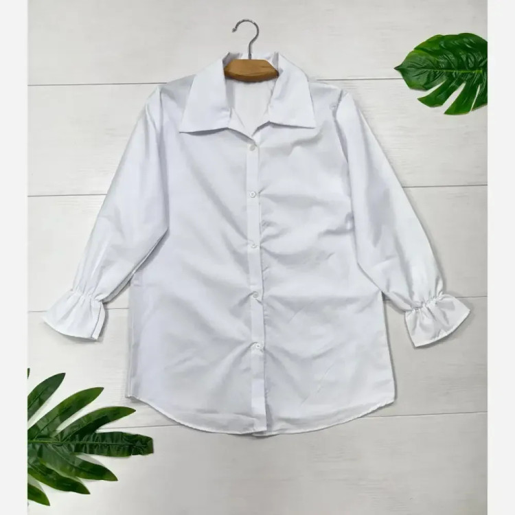 شومیز زنانه داکرون ستاره فری سایز 38 تا 46 سفید