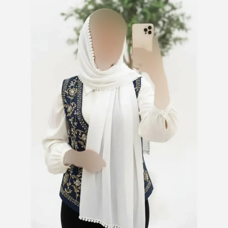 شال دور دانتل عدسی برشکا درجه یک با خرج کار دانتل خوشرنگ و باکیفیت