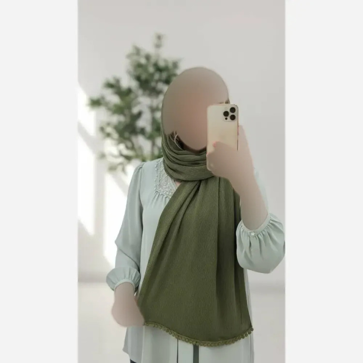 شال دور دانتل عدسی برشکا درجه یک با خرج کار دانتل خوشرنگ و باکیفیت