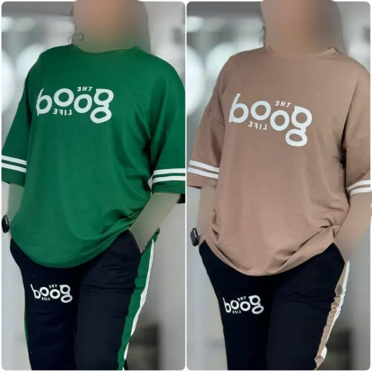 ست زنانه پنبه گلکسی بوگ فری سایز مناسب سایز 38 تا 46