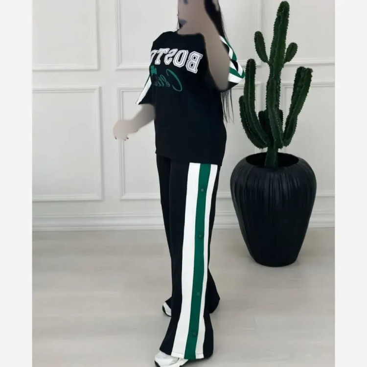 ست بیرون پوش مازراتی مشکی زنانه فری سایز 38 تا 46