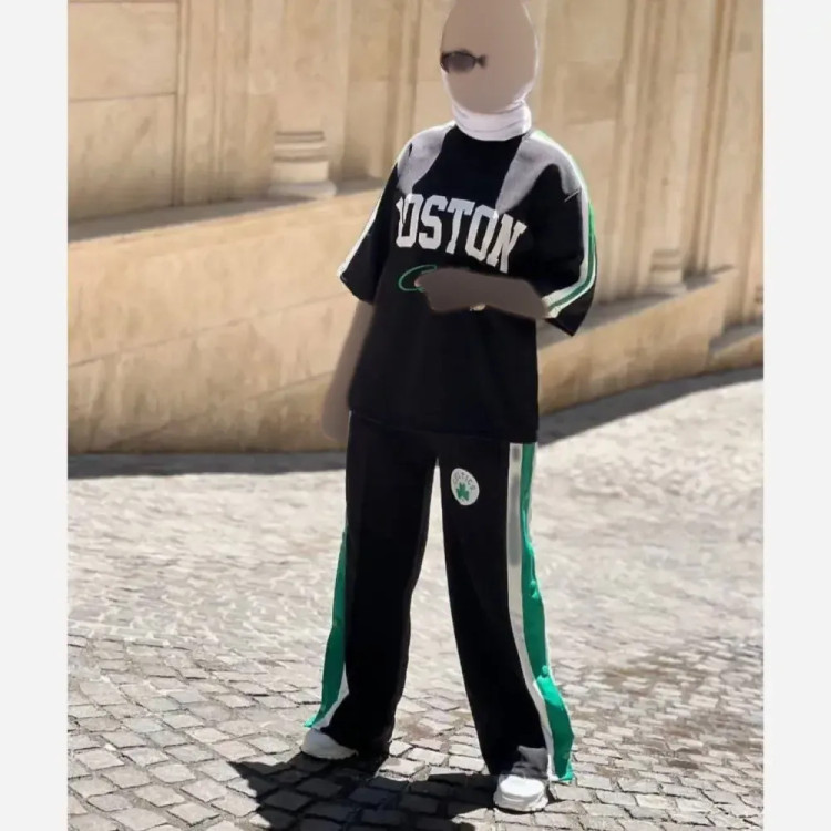 ست بیرون پوش مازراتی مشکی زنانه فری سایز 38 تا 46