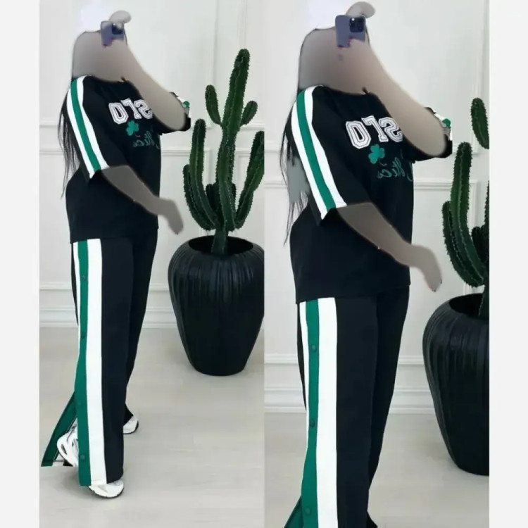 ست بیرون پوش مازراتی مشکی زنانه فری سایز 38 تا 46