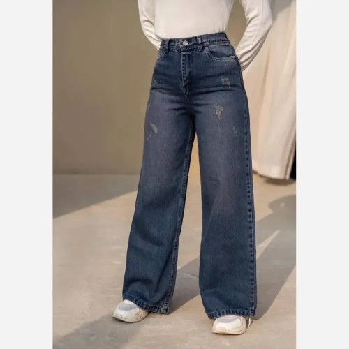 شلوار جین بگ زنانه ژیوار ترک | قد بلند | کیفیت عالی | سایز 36 تا 48