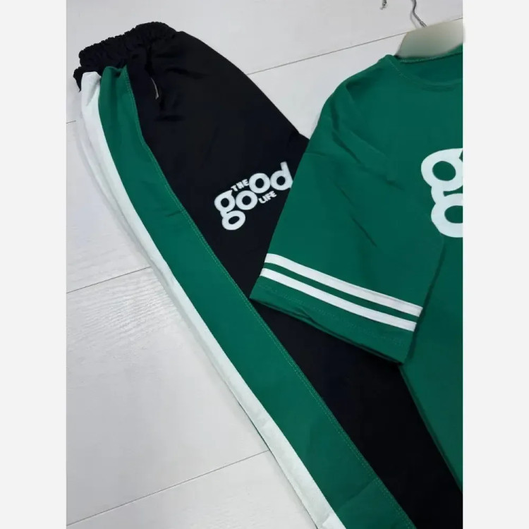 ست تیشرت و شلوار نخی زنانه بوگ فری سایز 38 تا 46 طرحدار