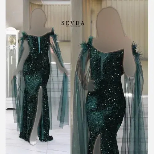 پیراهن مجلسی پرنیا پولک مخمل پر و تور زنانه سایزبزرگ 36 تا 50