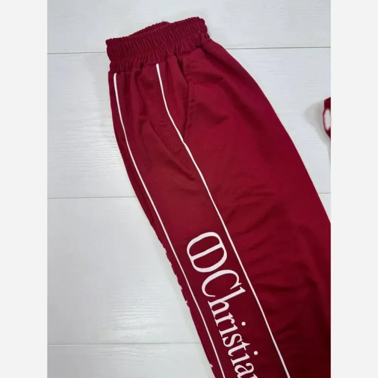 ست تیشرت و شلوار زنانه پنبه گلکسی کریستین دیور رنگی فری سایز 38_46