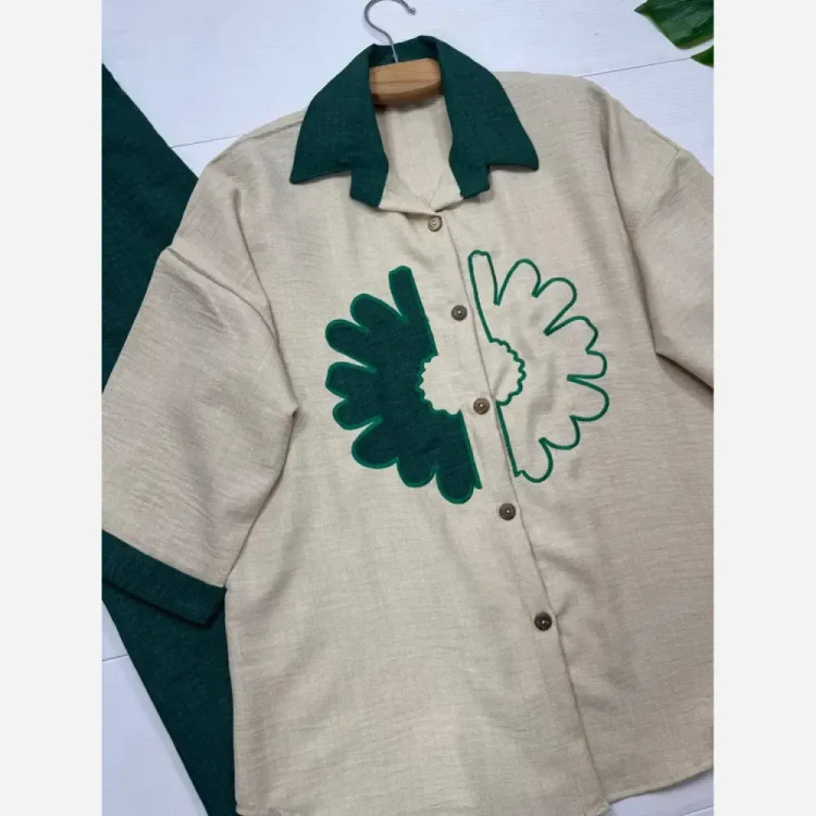 ست شومیز و شلوار شانتون ملیکا فری سایز 38 تا 46 رنگبندی متنوع