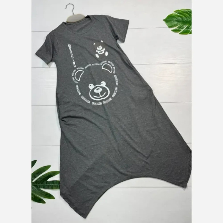 ساحلی ویسکوز پنبه موسچینو زنانه فری سایز جیب دار قد بلند