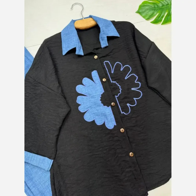 ست شومیز و شلوار شانتون ملیکا فری سایز 38 تا 46 رنگبندی متنوع