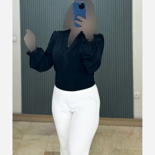 کراپ مزونی دانتل الیزه سایزبندی کامل زنانه 76343