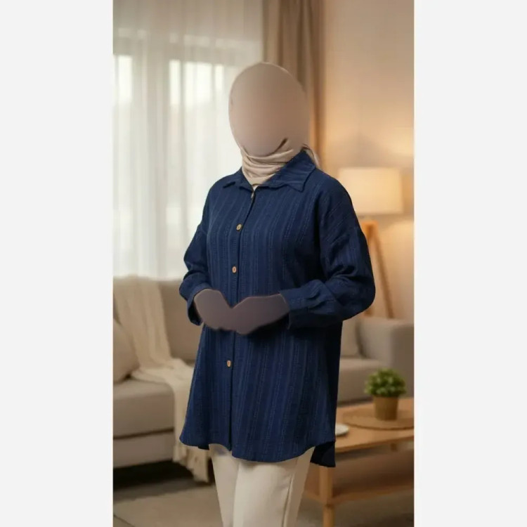 شومیز مانتویی الینا کوک دوزی شانتون فری سایز رنگبندی متنوع زنانه