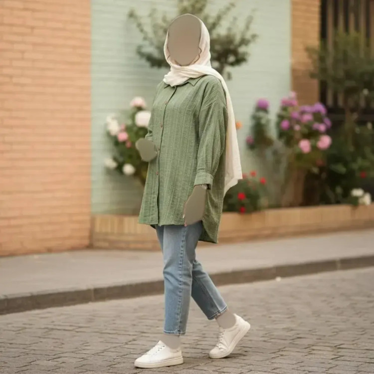 شومیز مانتویی الینا کوک دوزی شانتون فری سایز رنگبندی متنوع زنانه